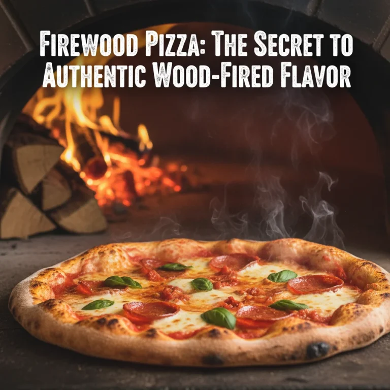 Firewood Pizza: The Secret to Authentic Wood-Fired Flavor