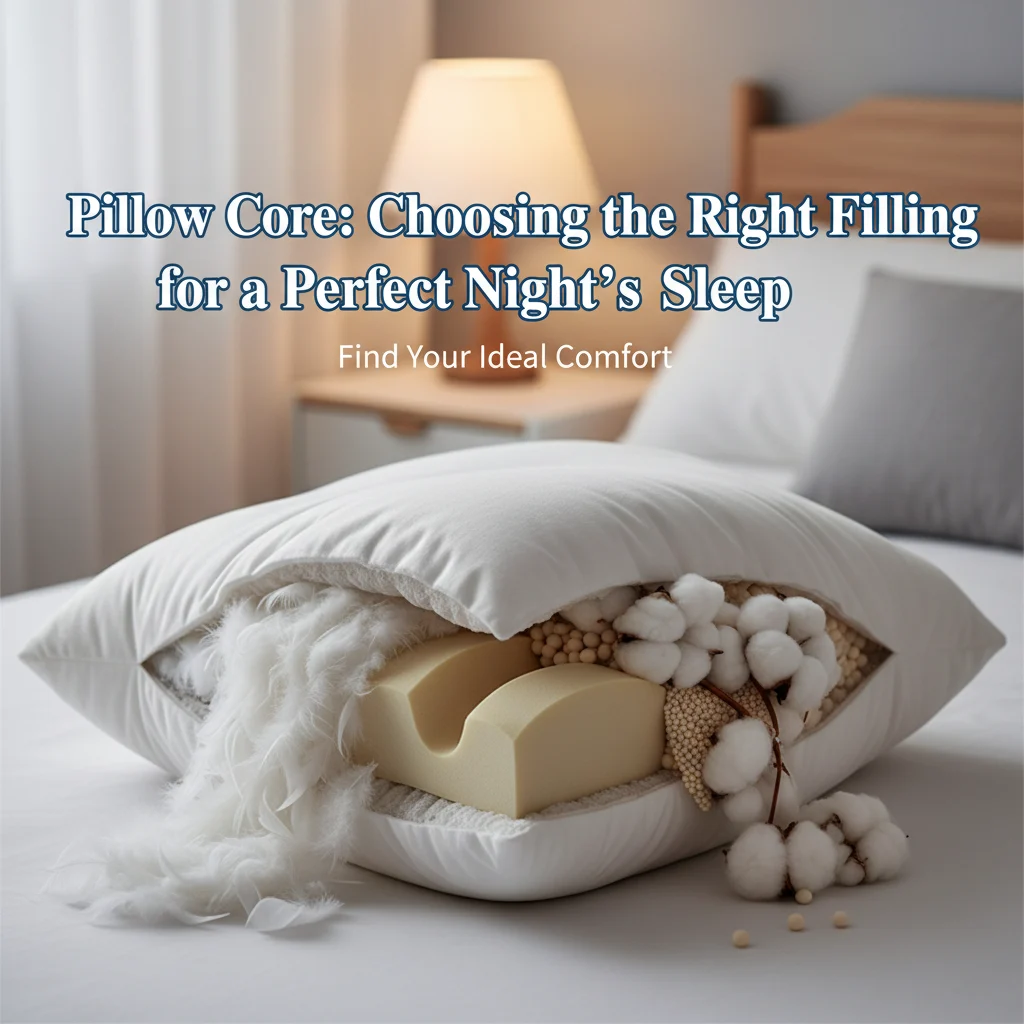 Pillow Core: Choosing the Right Filling for a Perfect Night’s Sleep