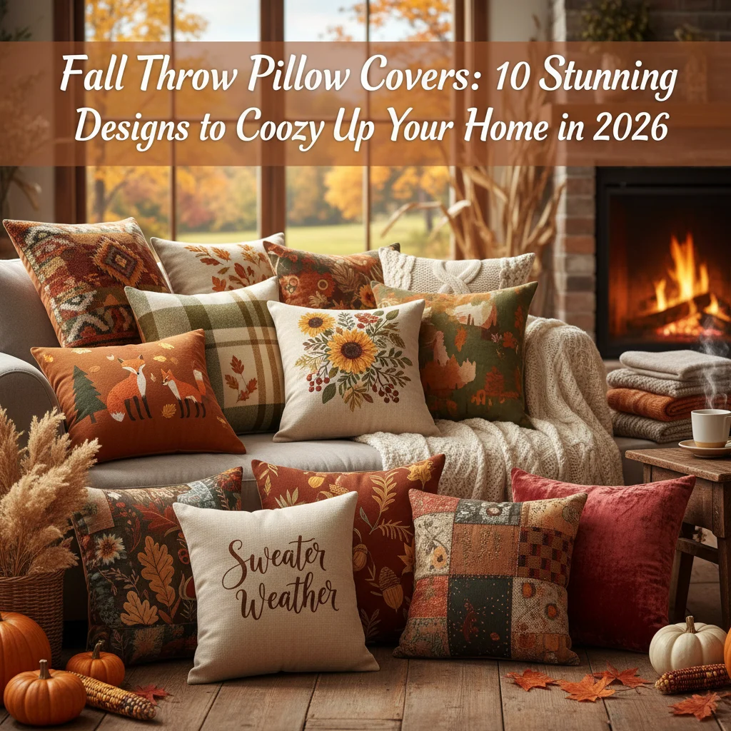 Fall Throw Pillow Covers: 10 Stunning Designs to Cozy Up Your Home in 2026