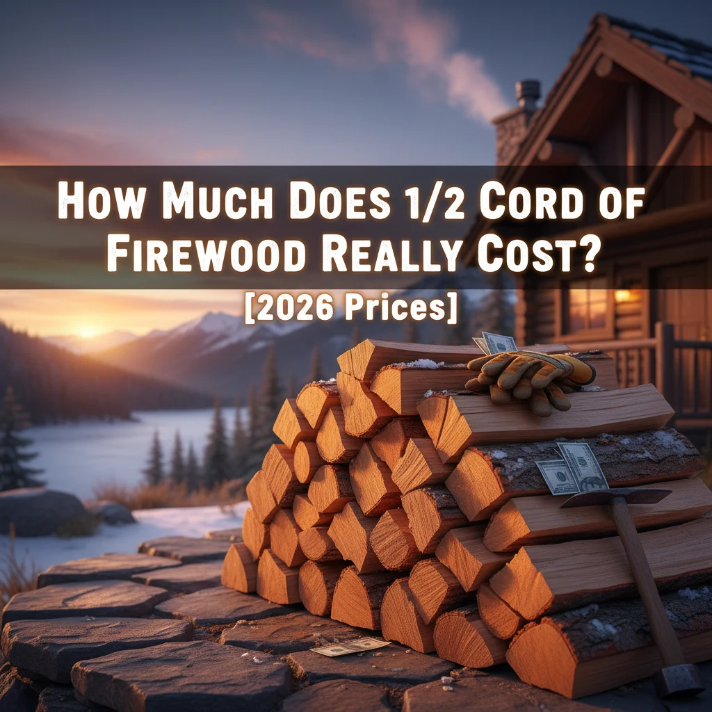 How Much Does 1/2 Cord of Firewood Really Cost? [2026 Prices]
