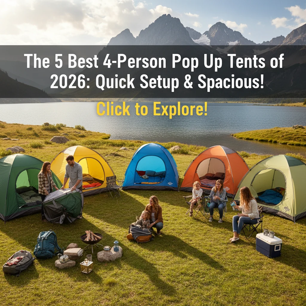 The 5 Best 4-Person Pop Up Tents of 2026: Quick Setup & Spacious!