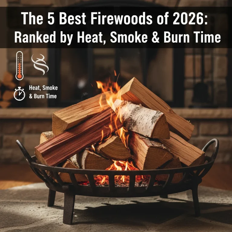 The 5 Best Firewoods of 2026: Ranked by Heat, Smoke & Burn Time
