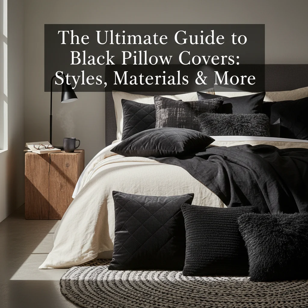 The Ultimate Guide to Black Pillow Covers: Styles, Materials & More