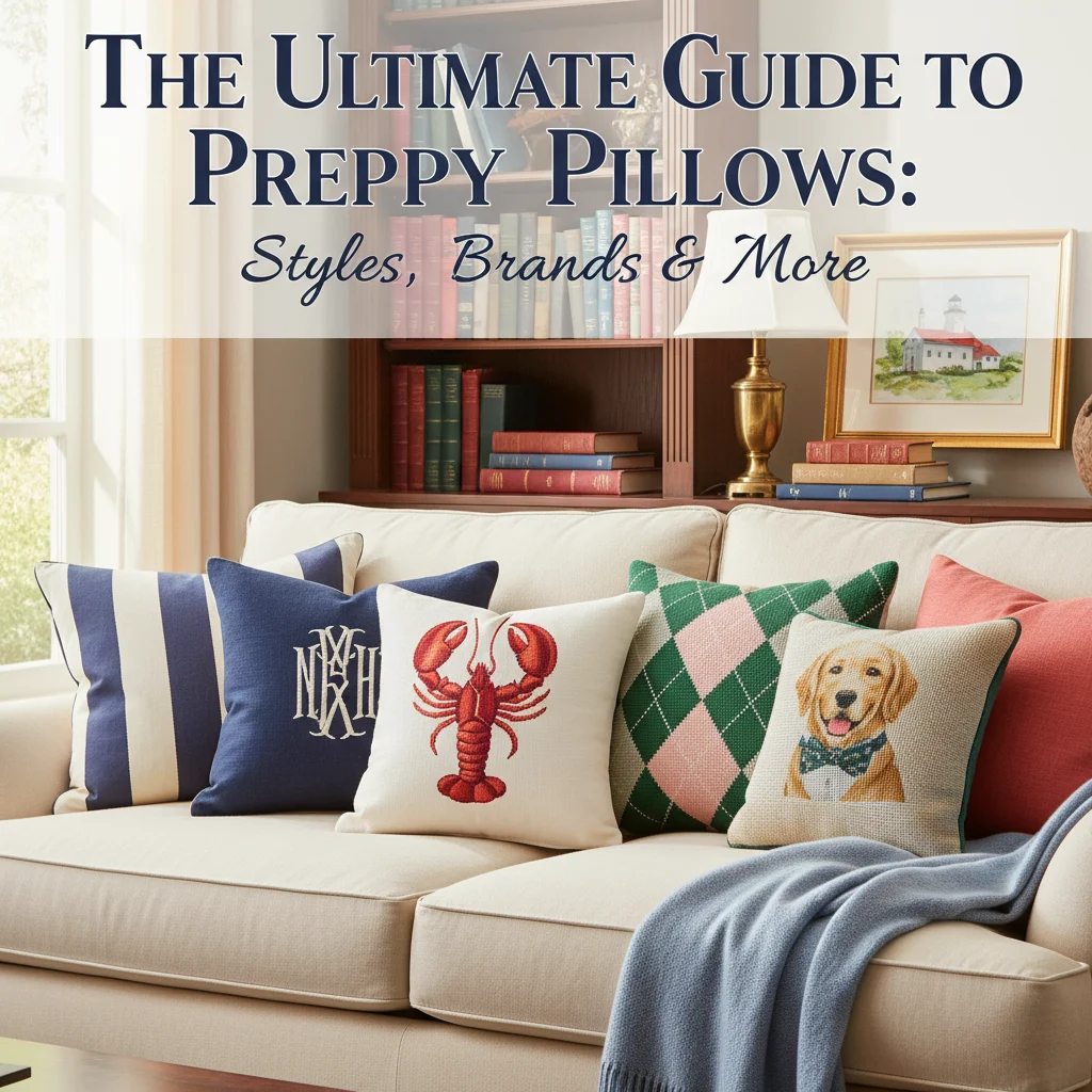 The Ultimate Guide to Preppy Pillows: Styles, Brands & More