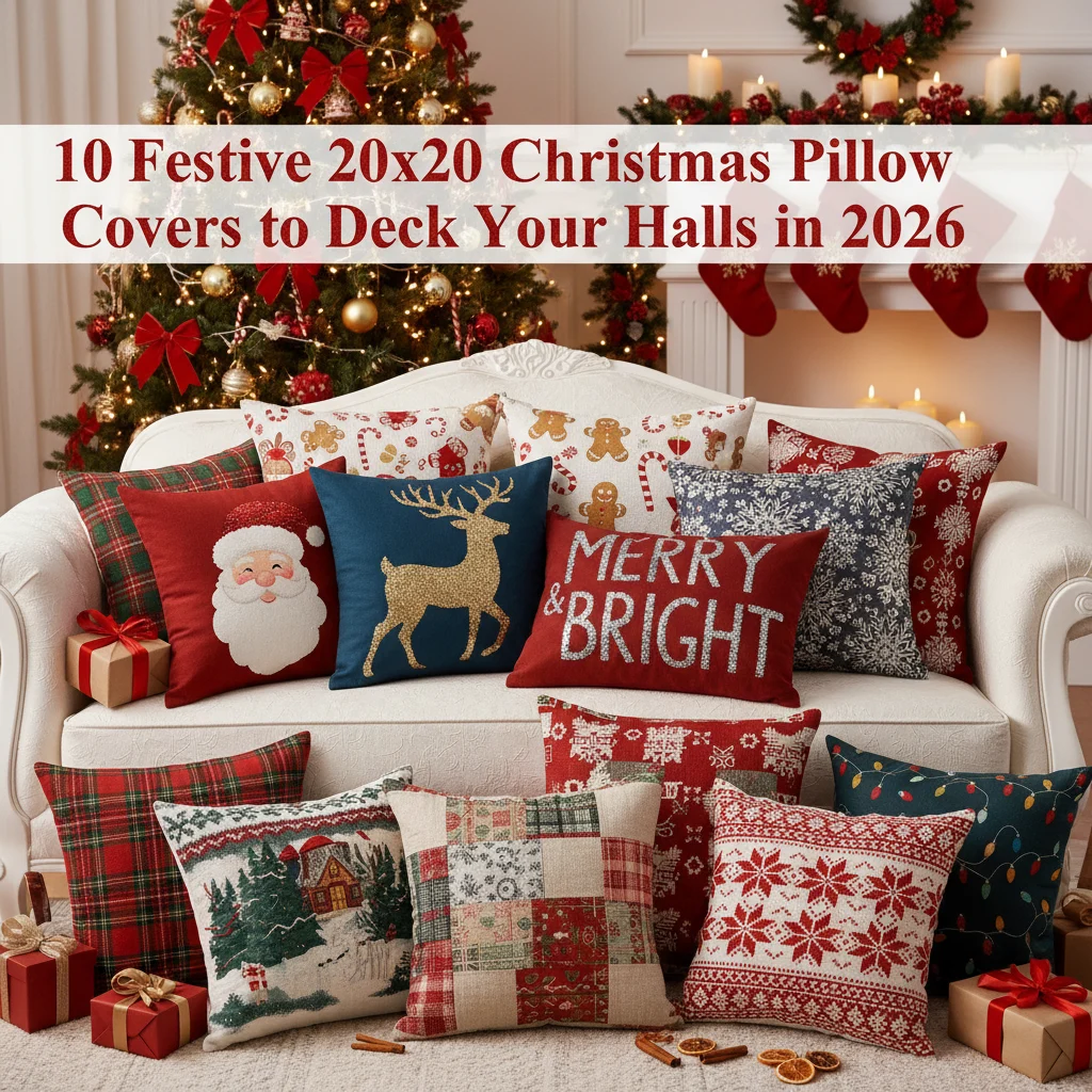 10 Festive 20×20 Christmas Pillow Covers to Deck Your Halls in 2026