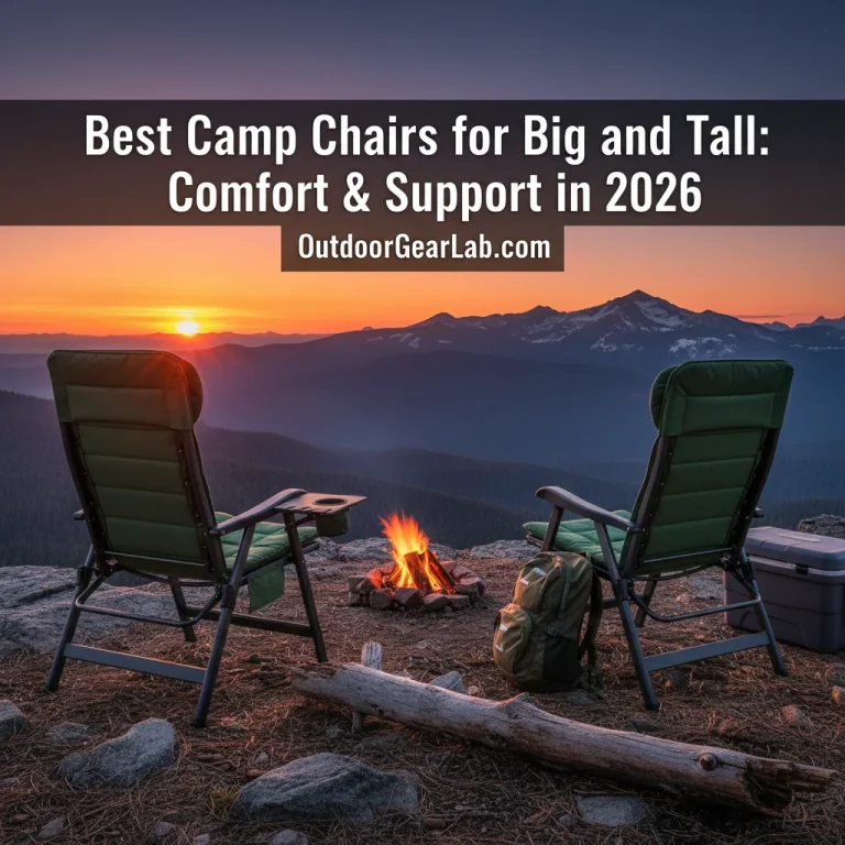 Best Camp Chairs for Big and Tall: Comfort & Support in 2026