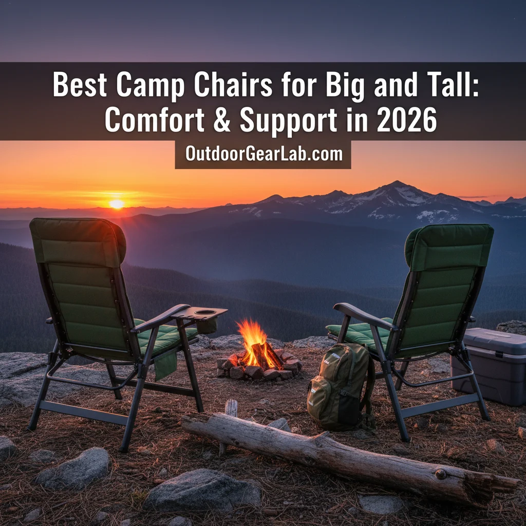 Best Camp Chairs for Big and Tall: Comfort & Support in 2026