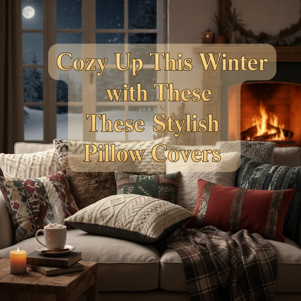 Cozy Up This Winter with These Stylish Pillow Covers