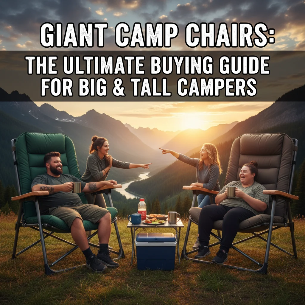 Giant Camp Chairs: The Ultimate Buying Guide for Big & Tall Campers