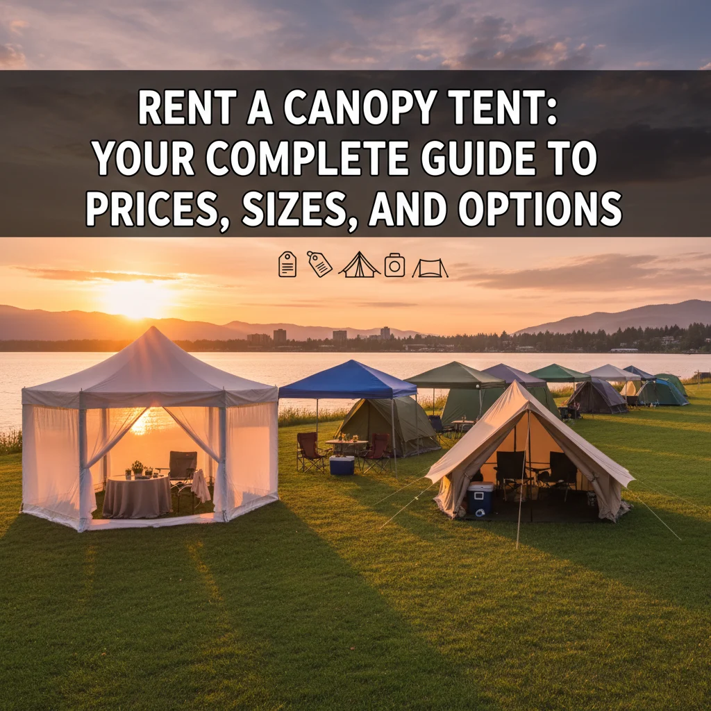 Rent a Canopy Tent: Your Complete Guide to Prices, Sizes, and Options