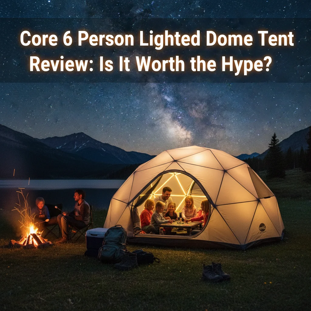Core 6 Person Lighted Dome Tent Review: Is It Worth the Hype?