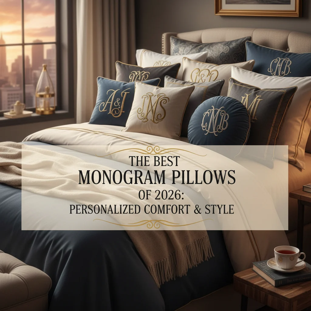 The Best Monogram Pillows of 2026: Personalized Comfort & Style