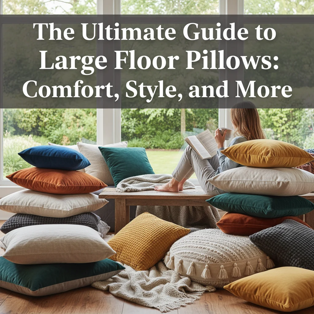The Ultimate Guide to Large Floor Pillows: Comfort, Style, and More