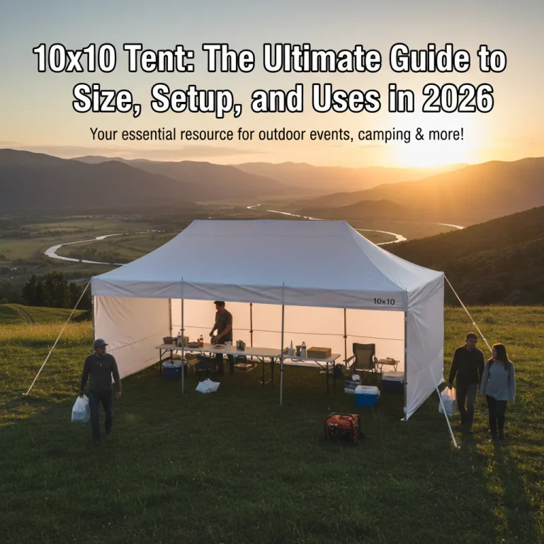10×10 Tent: The Ultimate Guide to Size, Setup, and Uses in 2026