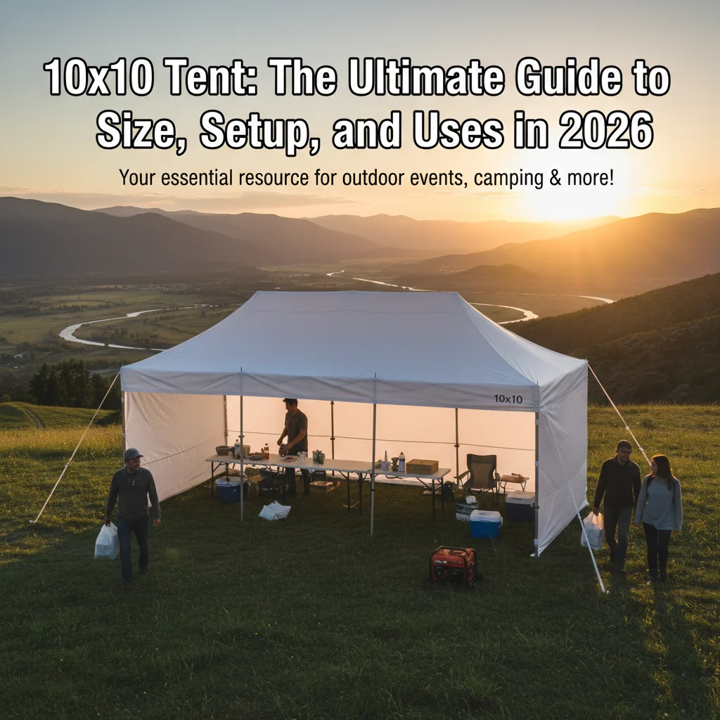 10×10 Tent: The Ultimate Guide to Size, Setup, and Uses in 2026