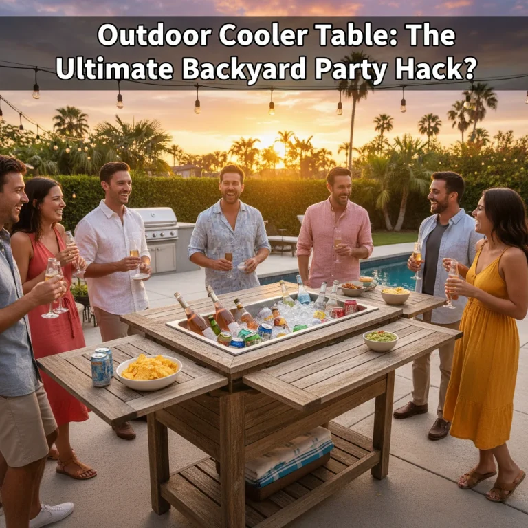 Outdoor Cooler Table: The Ultimate Backyard Party Hack?