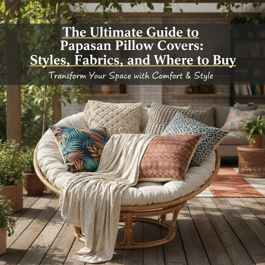 The Ultimate Guide to Papasan Pillow Covers: Styles, Fabrics, and Where to Buy
