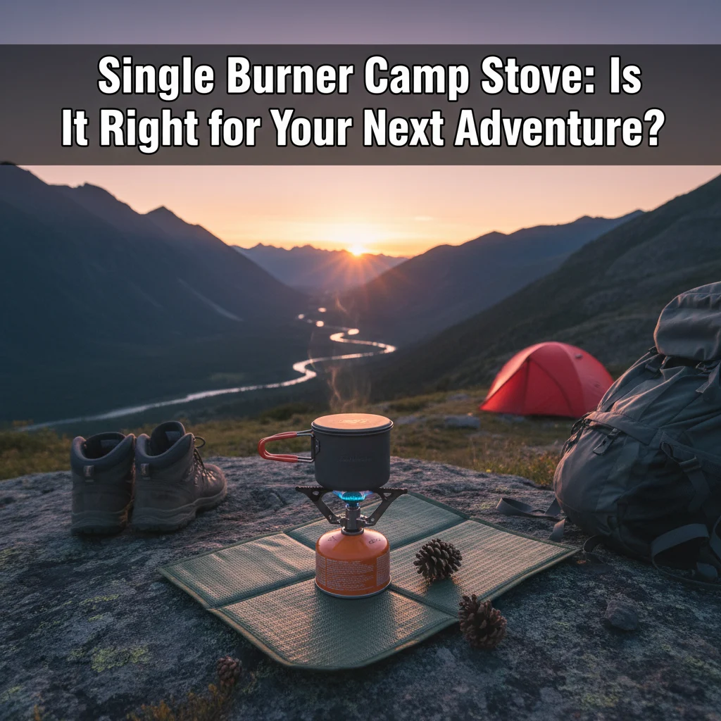 Single Burner Camp Stove: Is It Right for Your Next Adventure?