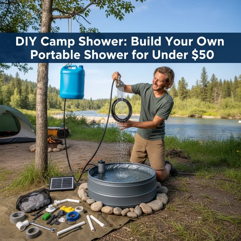 DIY Camp Shower: Build Your Own Portable Shower for Under $50