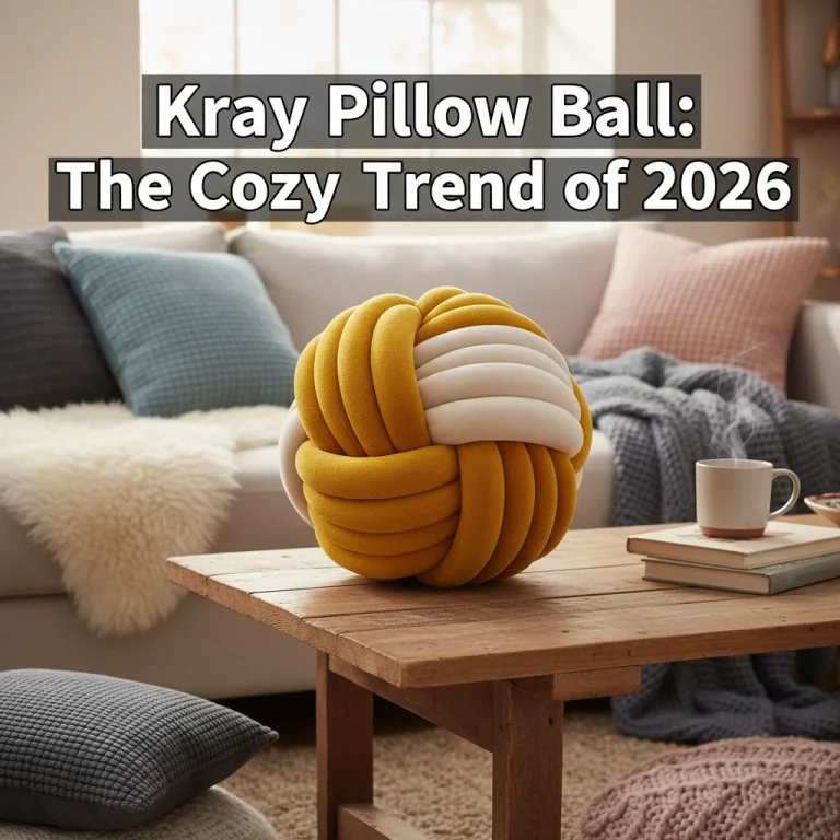 Knot Pillow Ball: The Cozy Decor Trend of 2026